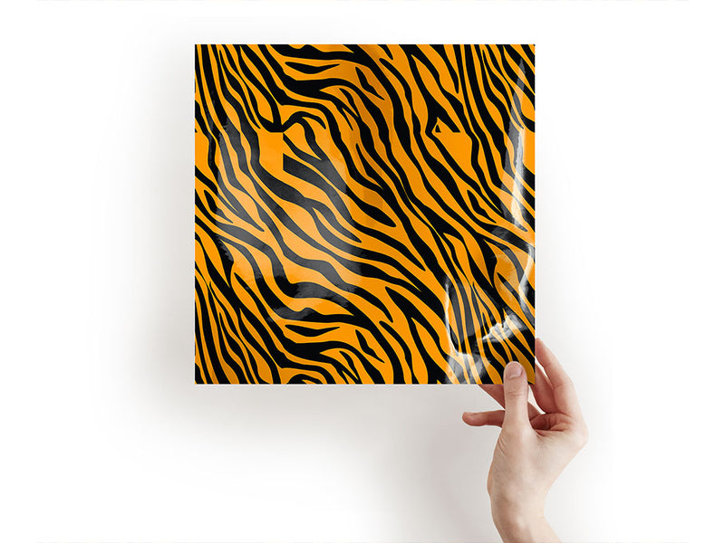 orange tiger animal print Craft Sheets
