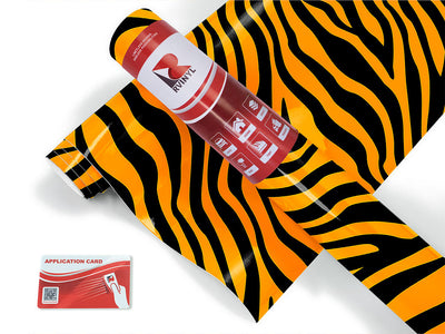 orange zebra animal print Craft Vinyl Roll