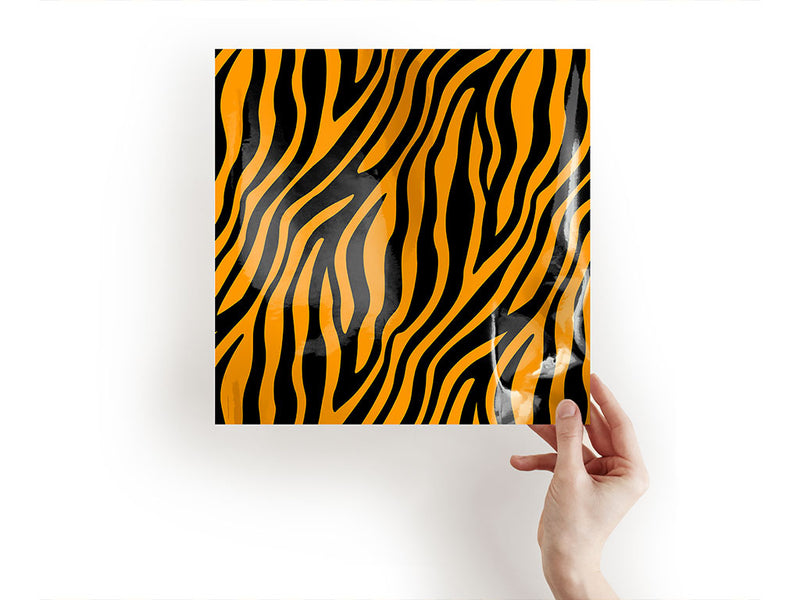 orange zebra animal print Craft Sheets