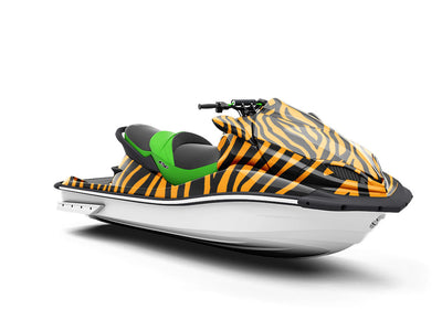 Orange Zebra Jet Ski Vinyl Customized Wrap