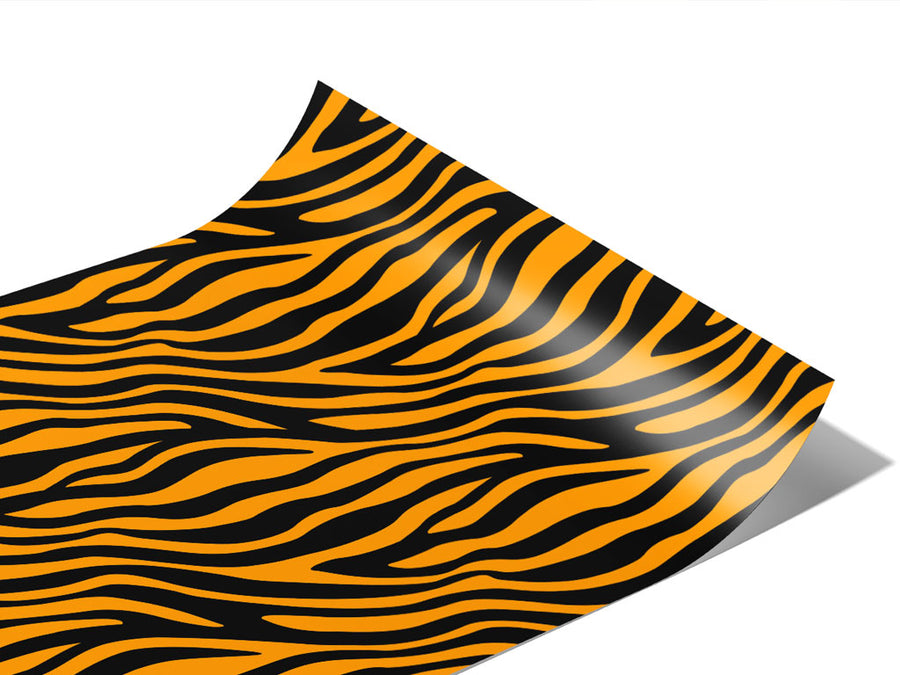 Orange Zebra Vinyl Wraps~Rwraps Series 914 Digitally Printed Vinyl Wrap~1