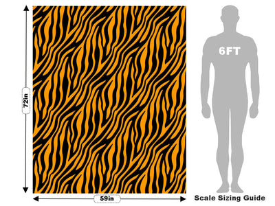 Orange Zebra Vehicle Wrap Scale~Rwraps Series 914 Orange Zebra Measurements~2