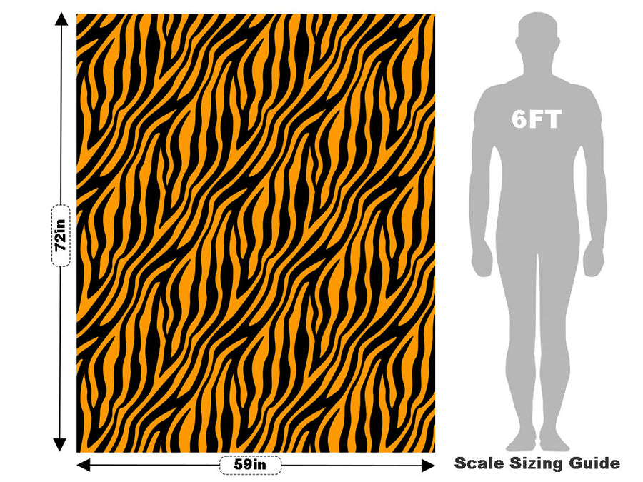 Orange Zebra Vehicle Wrap Scale~Rwraps Series 914 Orange Zebra Measurements~2