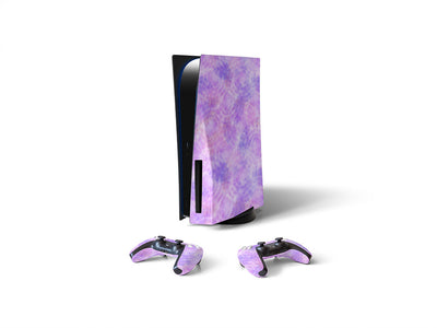 orchid droplets tie dye Sony PS5 DIY Skin