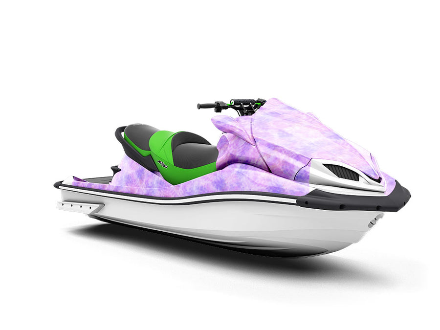 Orchid Droplets Tie Dye Jet Ski Vinyl Customized Wrap