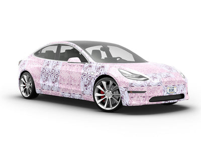 Orchid Tile Vehicle Vinyl Wrap