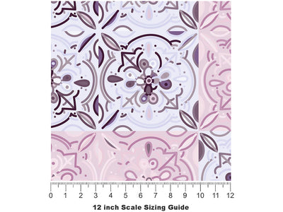 Orchid Tile Vinyl Film Pattern Size 12 inch Scale~Rwraps Orchid Tile Sizing Chart~3