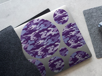 orchid woodland camouflage DIY Laptop Stickers