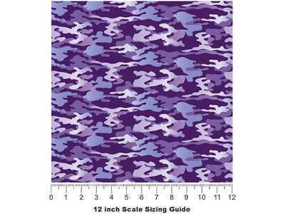 Orchid Woodland Camouflage Vinyl Film Pattern Size 12 inch Scale~Rwraps Orchid Woodland Camouflage Sizing Chart~3
