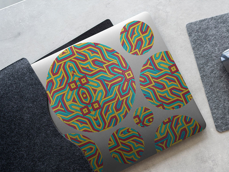 organized cords art deco DIY Laptop Stickers