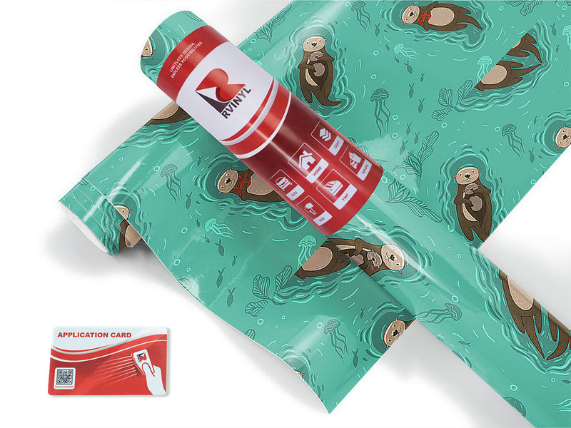 otter affection salt water Craft Vinyl Roll