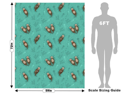 Otter Affection Marine Life Vehicle Wrap Scale~Rwraps Series 914 Otter Affection Marine Life Measurements~1