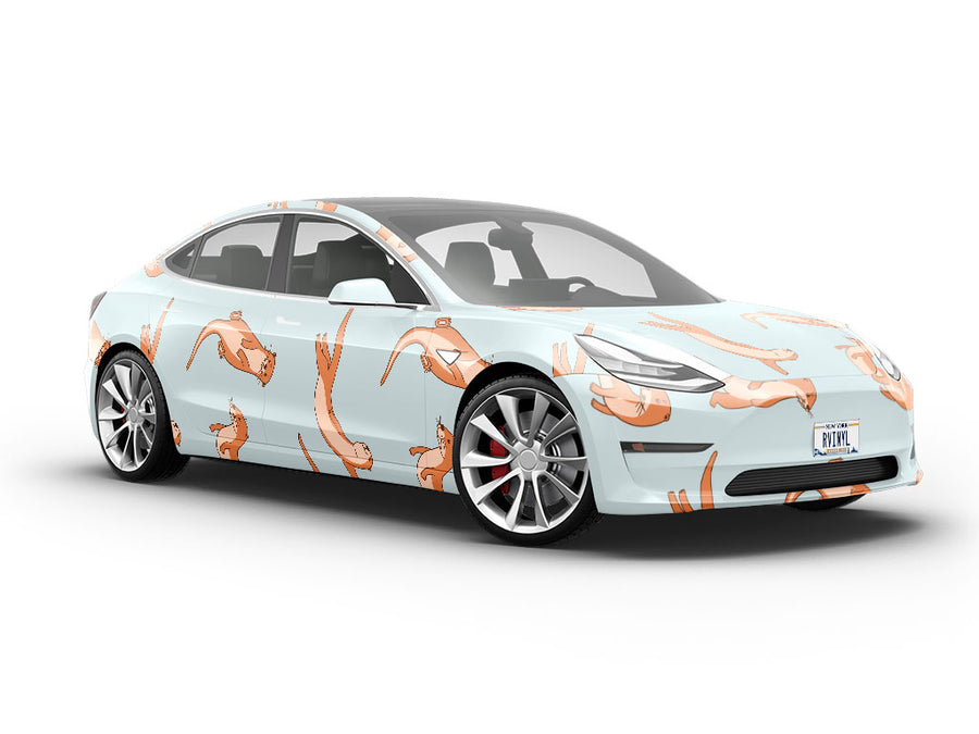 Otter Occupation Marine Life Vehicle Vinyl Wrap