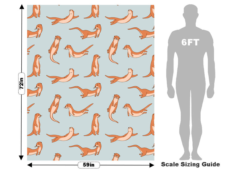 Otter Occupation Marine Life Vehicle Wrap Scale~Rwraps Series 914 Otter Occupation Marine Life Measurements~1