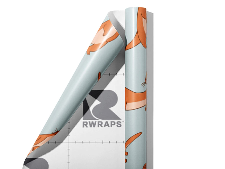 Otter Occupation Marine Life Wrap Film Sheets~Rwraps Series 914 Otter Occupation Marine Life Scrolled Sheet~3