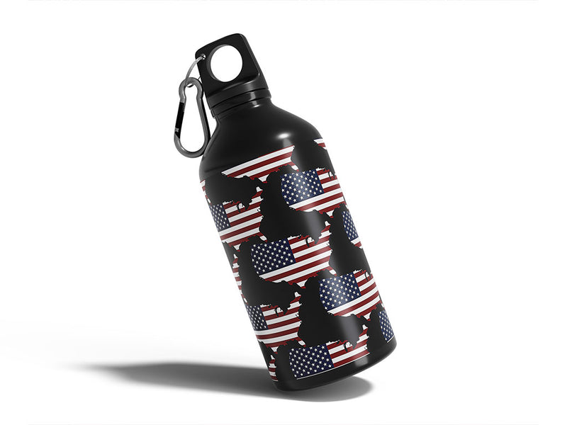 our country  Water Bottle DIY Stickers