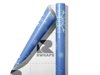 Out Cold Snow Wrap Film Sheets~Rwraps Series 914 Out Cold Snow Scrolled Sheet~3