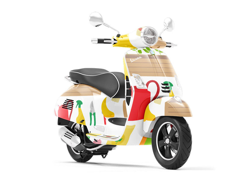 Outdoor Tools Gardening Vespa Scooter Wrap Film