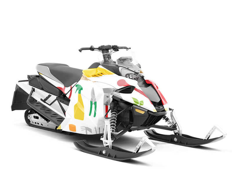 Outdoor Tools Gardening Custom Wrapped Snowmobile