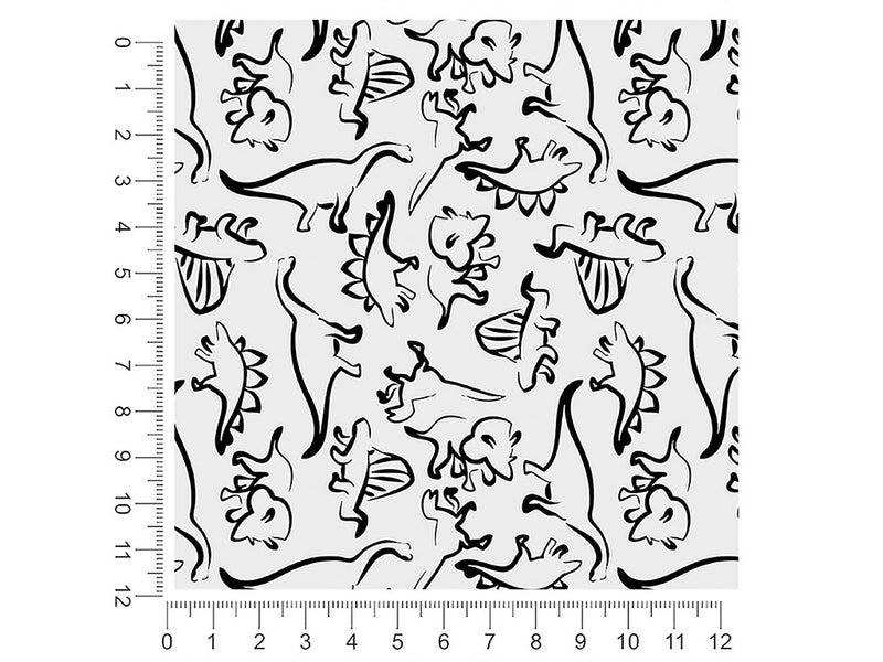 outlined memories dinosaur 1ft x 1ft Craft Sheets
