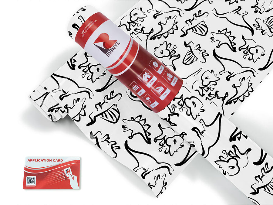 outlined memories dinosaur Craft Vinyl Roll