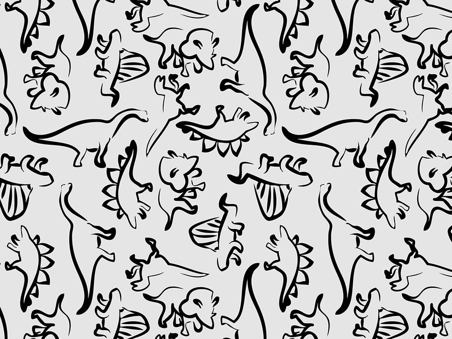 Outlined Memories Dinosaur Vinyl Wrap Pattern~Rwraps Series 914 Digitally Printed Vinyl Wrap~0
