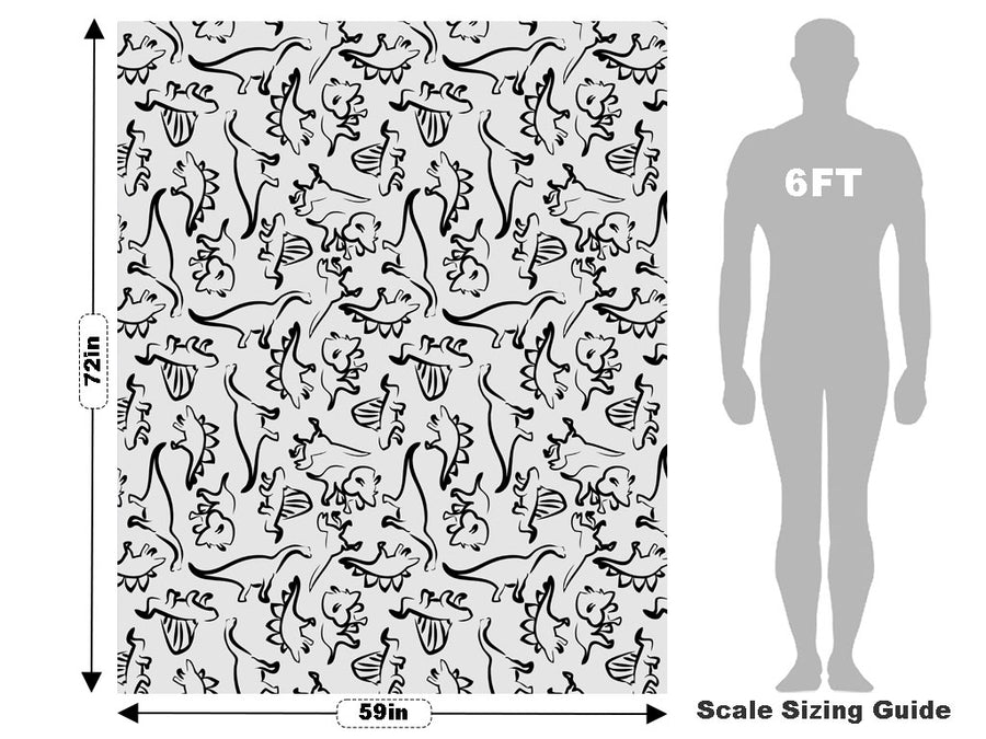 Outlined Memories Dinosaur Vehicle Wrap Scale~Rwraps Series 914 Outlined Memories Dinosaur Measurements~1