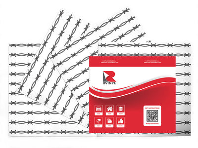 outlined ross barbed wire Craft Vinyl Sheet Pack