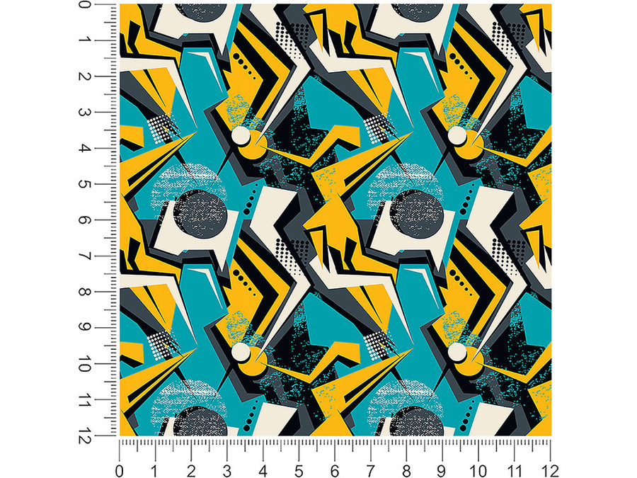 over again abstract geometric 1ft x 1ft Craft Sheets