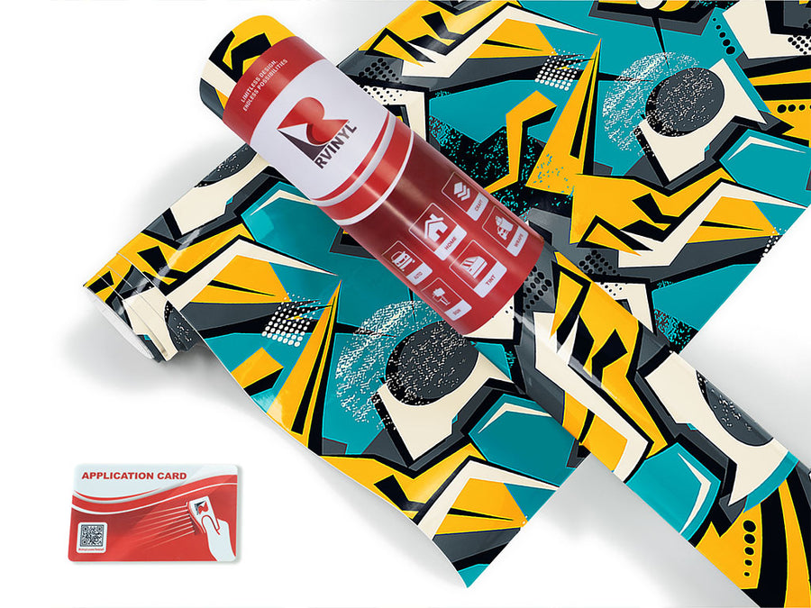 over again abstract geometric Craft Vinyl Roll