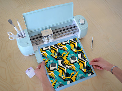 over again abstract geometric Cricut Compatible Vinyl