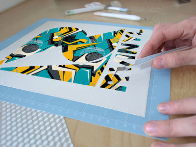 over again abstract geometric Easy Weed Craft Vinyl