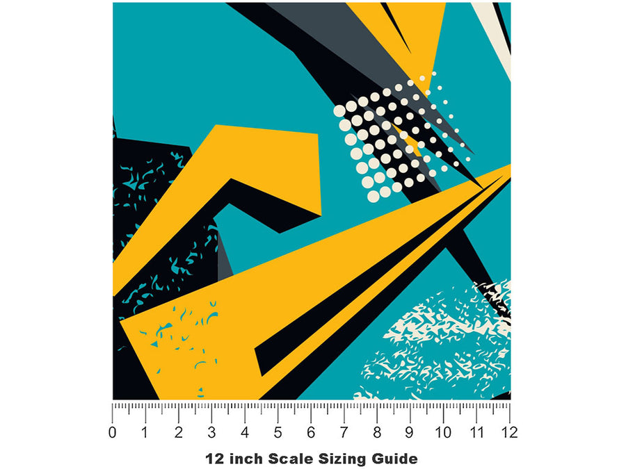 Over Again Abstract Vinyl Film Pattern Size 12 inch Scale~Rwraps Over Again Abstract Sizing Chart~2