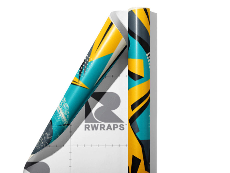 Over Again Abstract Wrap Film Sheets~Rwraps Series 914 Over Again Abstract Scrolled Sheet~3