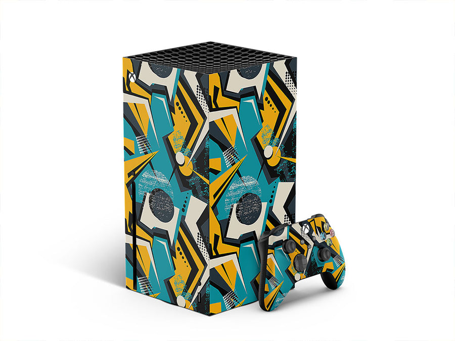 over again abstract geometric XBOX DIY Decal