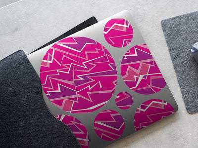 over you abstract geometric DIY Laptop Stickers