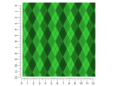 overgrown lawn argyle 1ft x 1ft Craft Sheets