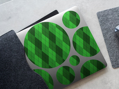 overgrown lawn argyle DIY Laptop Stickers