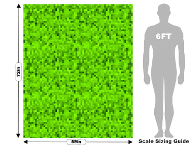 Overgrown Lawn Pixel Vehicle Wrap Scale~Rwraps Series 914 Overgrown Lawn Pixel Measurements~1