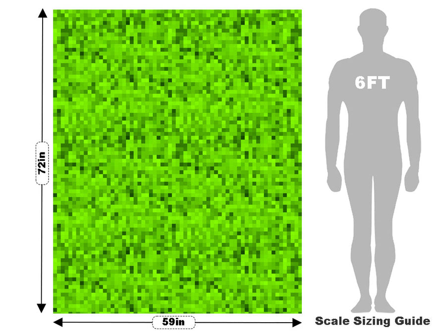 Overgrown Lawn Pixel Vehicle Wrap Scale~Rwraps Series 914 Overgrown Lawn Pixel Measurements~1