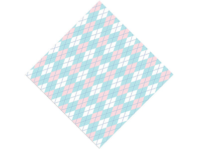 Overlapping Blues Argyle Vinyl Wrap Pattern