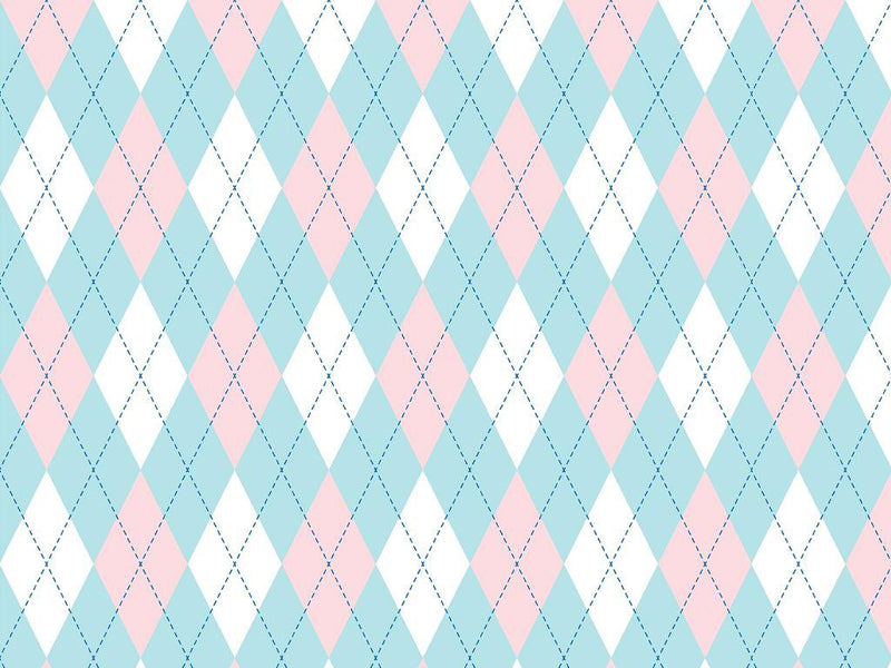 Overlapping Blues Argyle Vinyl Wrap Pattern~Rwraps Series 914 Digitally Printed Vinyl Wrap~0