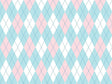 Overlapping Blues Argyle Vinyl Wrap Pattern~Rwraps Series 914 Digitally Printed Vinyl Wrap~0