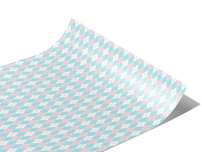 Overlapping Blues Argyle Vinyl Wraps~Rwraps Series 914 Digitally Printed Vinyl Wrap~0