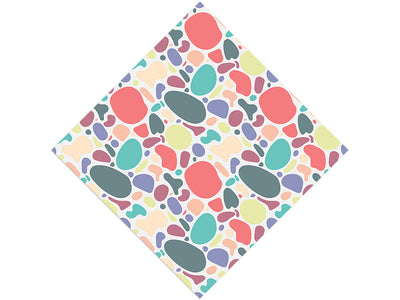 Oversized Rainbow Cobblestone Vinyl Wrap Pattern