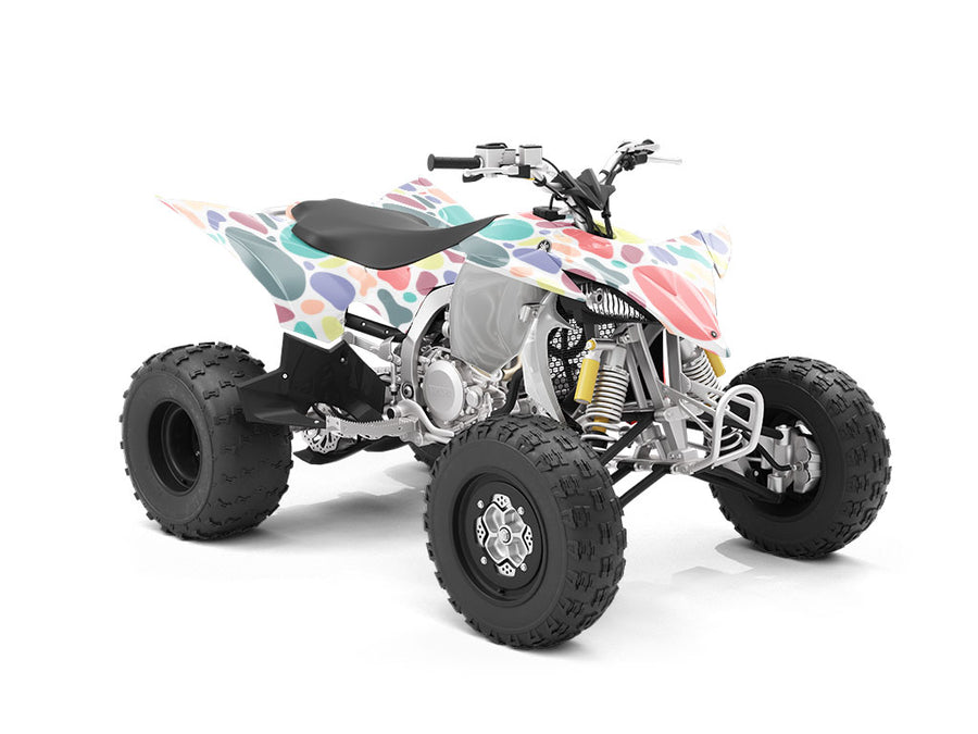 Oversized Rainbow Cobblestone ATV Wrapping Vinyl