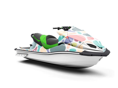 Oversized Rainbow Cobblestone Jet Ski Vinyl Customized Wrap