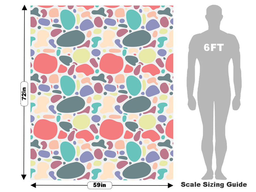 Oversized Rainbow Cobblestone Vehicle Wrap Scale~Rwraps Series 914 Oversized Rainbow Cobblestone Measurements~2