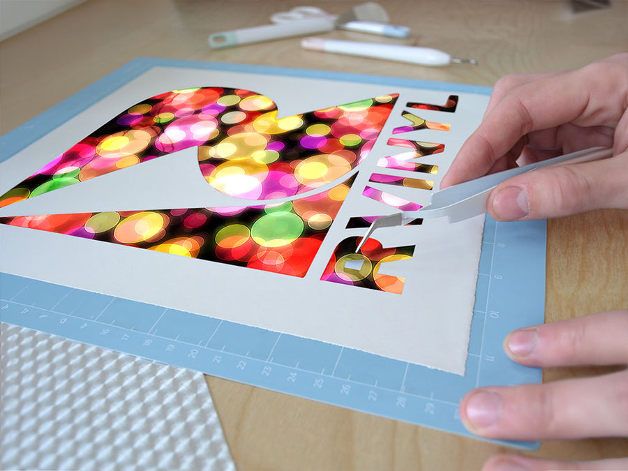 overwhelming club bokeh Easy Weed Craft Vinyl