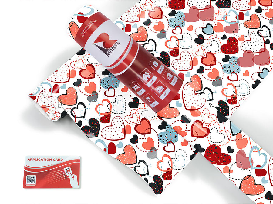 overwhelming love heart Craft Vinyl Roll